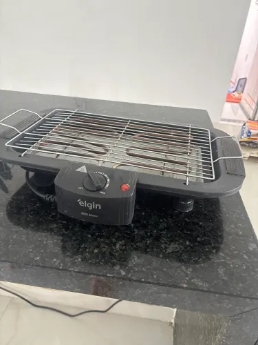 Churrasqueira eletrica elgin com panela de arroz