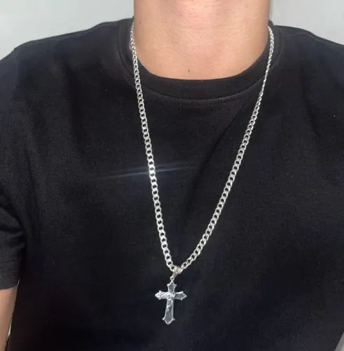 Corrente prata mista 925