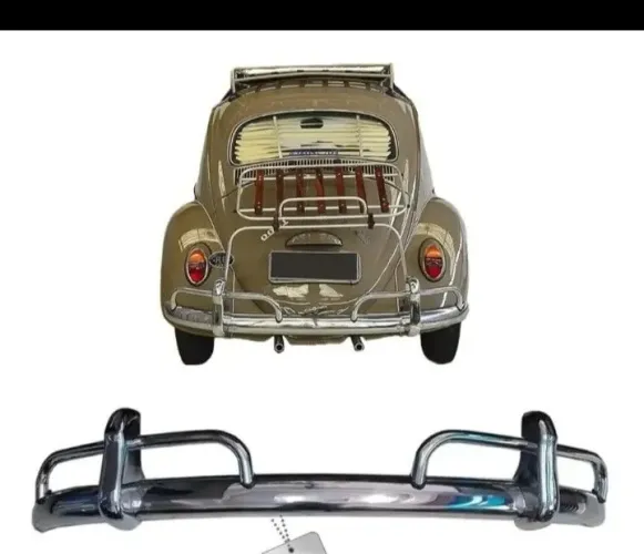 PARA-CHOQUE TRASEIRO CROMADO WOLFF COLLECTION FUSCA ATÉ 70