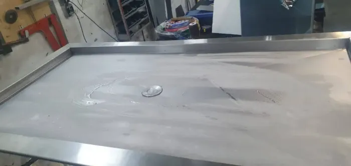 pista fria em inox