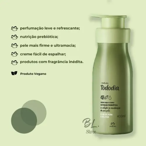 Creme Hidratante Para O Corpo Flor De Pera E Melissa 400ml Natura