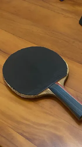 Raquete Profissional de Tênis de Mesa Huieson V-1 + Borrachas Joola e Xiom