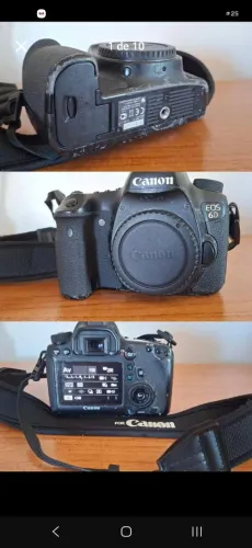 Equipamento fotográfico com câmera Canon 6D
