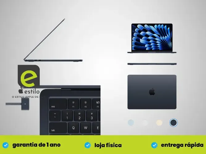 MacBook Air 15" M5 16GB 512SSD - Novo - Loja Física