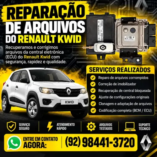 REPARAÇÃO DE ARQUIVOS DO RENAULT KWID
