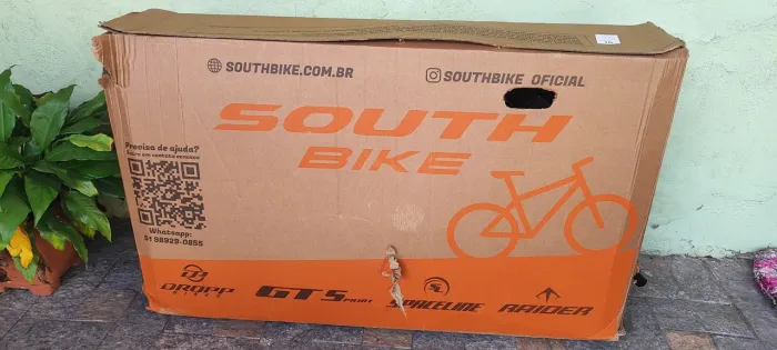 Bicicleta aro 29 na caixa