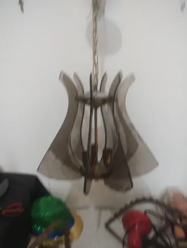 Lustre antigo 8 pétalas anos 70