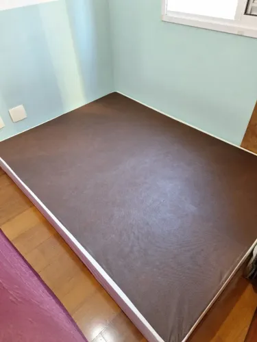 Cama box Ortobom casal com colchão Castor