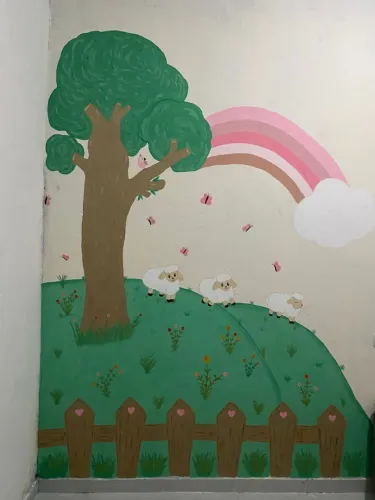 Pintura artística em parede