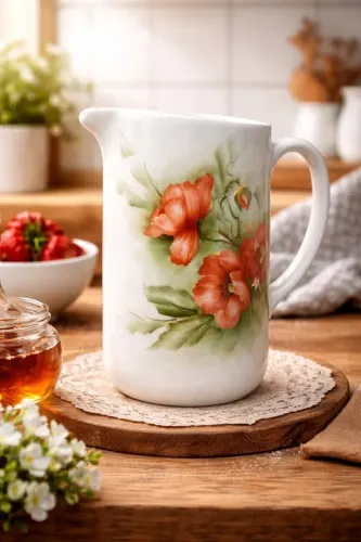 Leiteira de porcelana