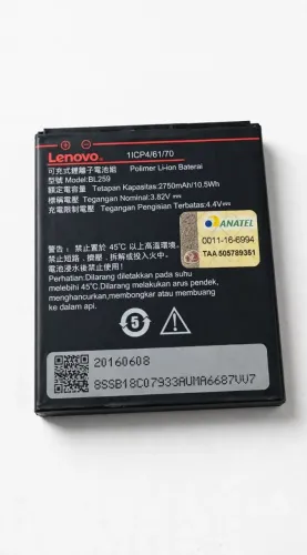 Bateria Lenovo BL259 Original 2750mAh Vibe K5 K5 Plus K5 Note