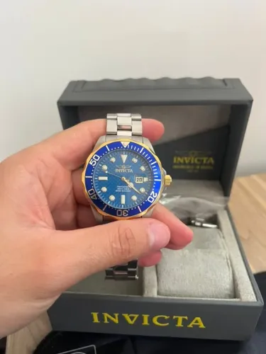 Relógio Invicta Pro Diver Men Blue Carbon Fiber Dial 12566