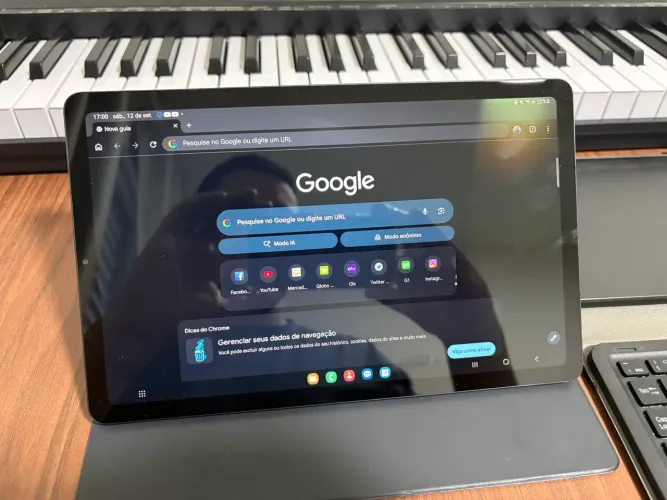 Samsung Galaxy Tab S6 Lite 64GB + S Pen + Capa + Teclado Bluetooth (Completo)