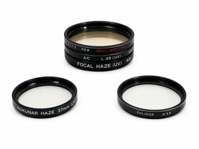Kit 5 Filtros P/ Lente Fotográfica Vintage 49mm 46mm 37mm