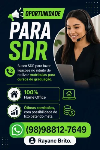 OPORTUNIDADE PARA SDR