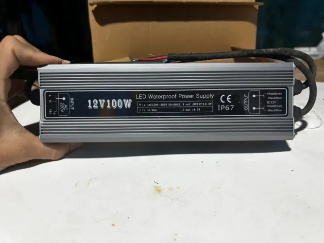 ? VENDA RÁPIDA ?KIT 10 PÇS Fontes Blindadas Prova D'água IP67 24v e de 12v