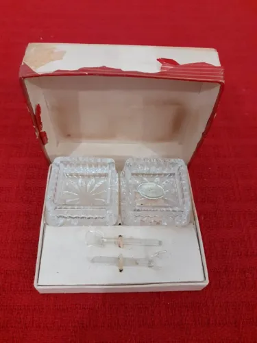 Saleiro e Pimenteiro de Cristal