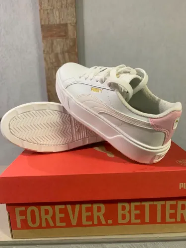 Tênis Puma Karmen L Feminino Branco E Rosa Branco num 35