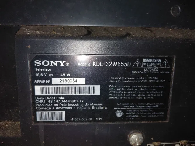 Tv para retirada de pecas