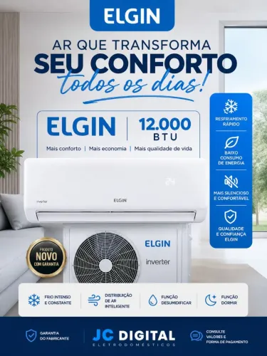 Ar condicionado ELGIN NOVO 12000 BTUS