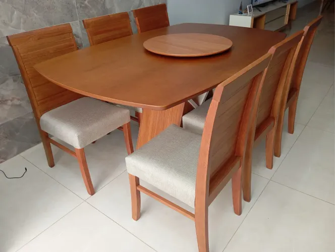 Mesa de jantar nova completa pronta entrega 