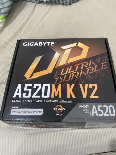 Placa Mãe Gigabyte A520M K V2, Chipset A520