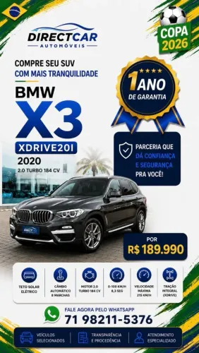 BMW X3 Xdrive 20I 2.0/x-line Bi-TB Flex Aut. 2020