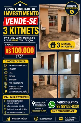 Vendo 3 kitnet