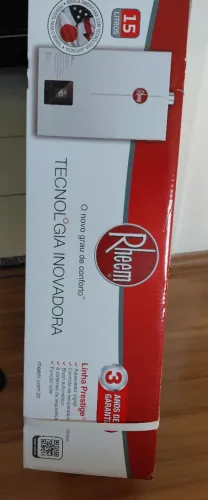 Aquecedor a gás 15 litros - Rheem. Novo e na caixa! Nunca foi usado! Comprei mas não usei!