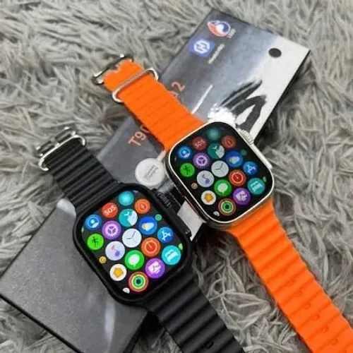 Smartwatch ultra com pulseira extra laranja brinde 