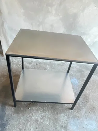 Mesa tampo inox