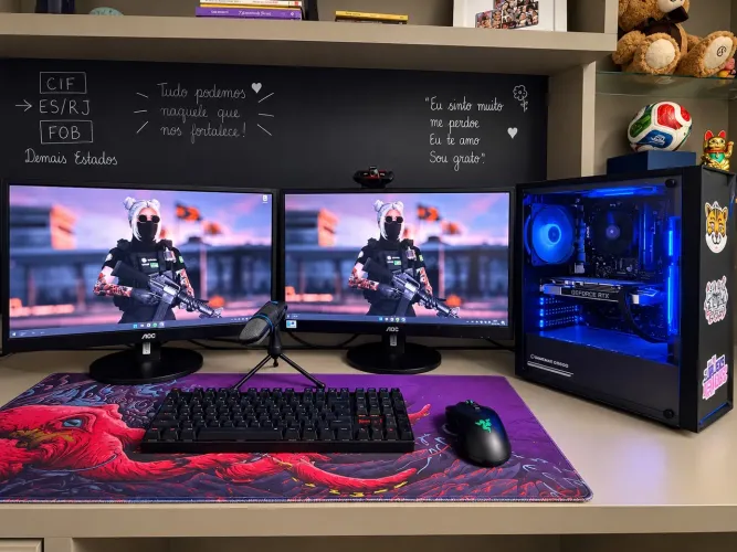 PC GAMER COMPLETO + 2 MONITORES