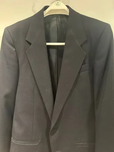 Terno Paletó masculino tamanho Médio tipo slim na cor preta