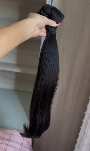 Cabelo brasileiro 55 cm 150 gramas 