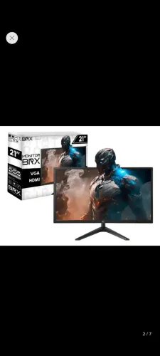 Monitor BRX MBRX21BK 21" LED HD Gamer para Jogos e Trabalho