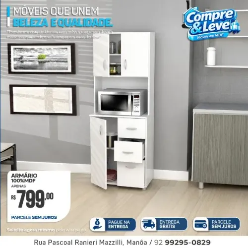 Armário pra micro-ondas