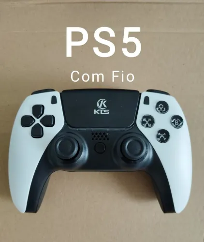 Controle joystick com fio para PlayStation 5