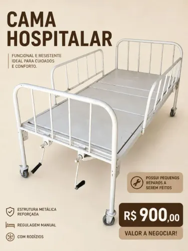 Cama hospitalar com valor a combinar!
