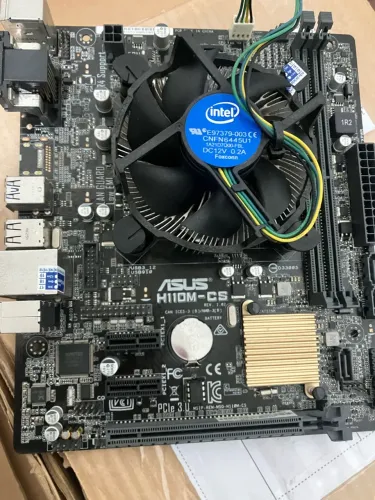 Kit placa mãe Asus H110m-cs e processador i3 7100