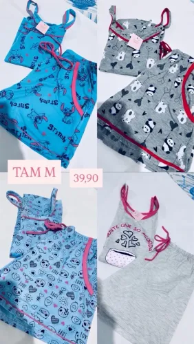 ? Novidades em pijama! ? Lindos conjuntos e estilo nas suas noites. Preço: 39,90 ?