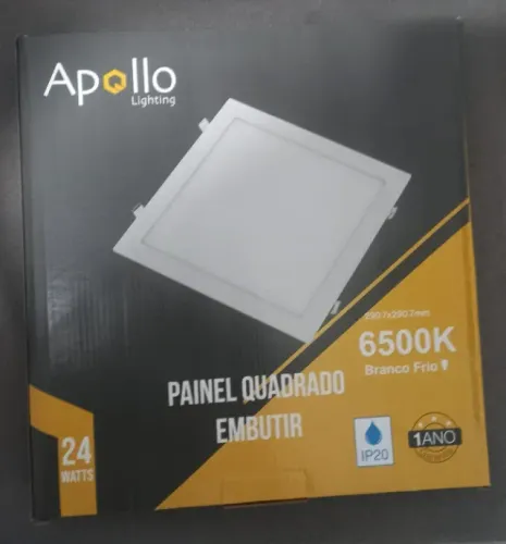 Luminária Led 24W de Embutir Luz Branca fria