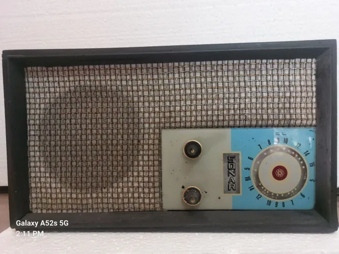 Rádio Antigo Sonar funcionando