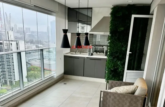 Apartamento de luxo em condomínio na Vila Gertrudes, São Paulo-SP: 3 quartos, 3 suítes, 2