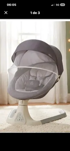 Cadeira balanço para bebê Galzerano de O a 18 kg