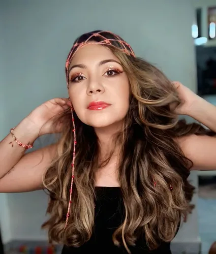 Headpiece em Crochê Rosé