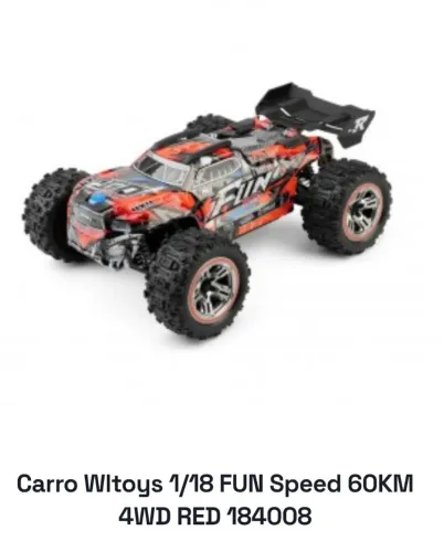 Carro Wltoys 1/18 FUN Speed 60KM 4WD RED 184008