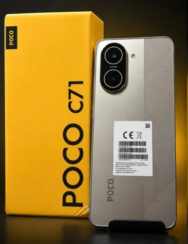 Telefone Lindo - Poco C71 - Gold Celular Tooop 128/4 + GLOBAL