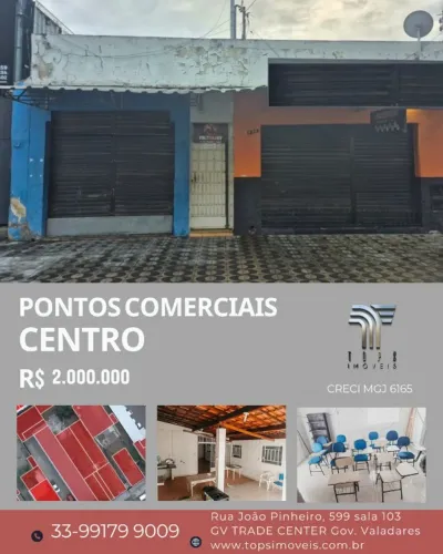 Pontos de comercio no centro Valadares