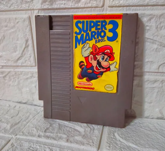 Super Mario Bros. 3 para o console NES (Nintendo Entertainment System). 