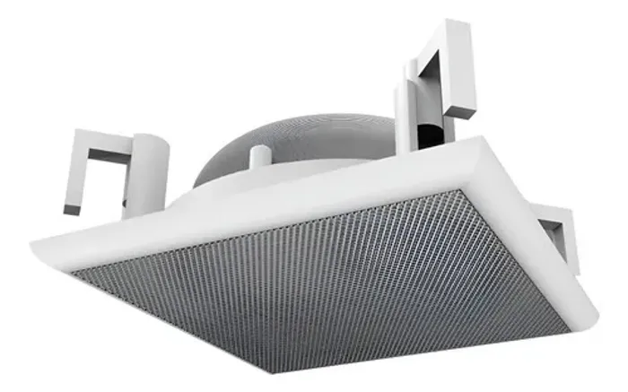 Suporte Teto Embutir Amazon Echo Dot 3 - Linha Pro Em Metal Branco - Quadrado